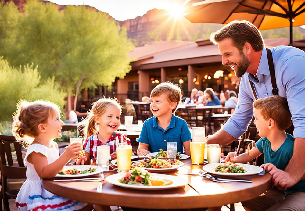 family-friendly dining at The Golden Goose American Grill in Sedona